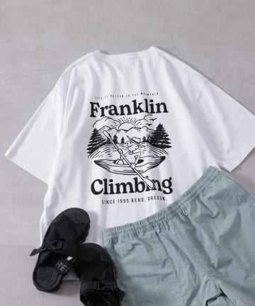 CIAOPANIC TYPY(チャオパニックティピー) 【Franklin Climbing】マウンテングラフィックカヌー半袖Tee