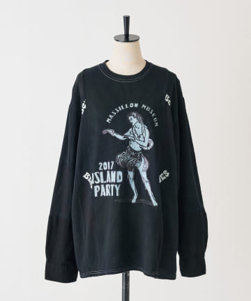 《FRIPIER・アソート・ユニセックス》・TシャツリメイクロングTシャツ