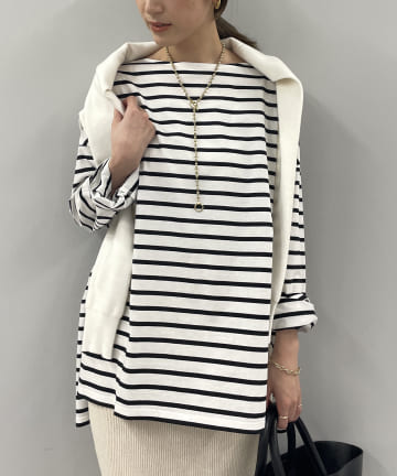 ボーダーカットソー