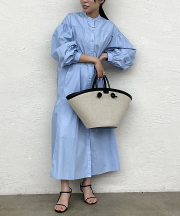 【CHIGON/シニヨン】タイプライターティアードワンピース