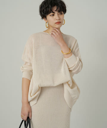 クリスピーコットン天竺ニット