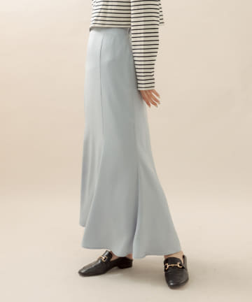 [mline] WEB限定 サテンマーメイドスカート