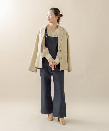 [mline] デニムサロペット