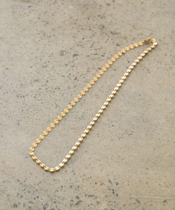 【MC STUDIO/エムシースタジオ】 ゴールドディスクチェーンネックレス