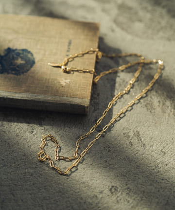 【RAHYA/ラヒア】 ゴールドロングチェーンネックレス