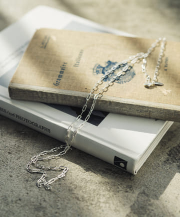 【RAHYA/ラヒア】 シルバーロングチェーンネックレス