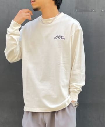 ハリがあってしっかりとしたボディ！刺繍ロングスリーブTシャツ