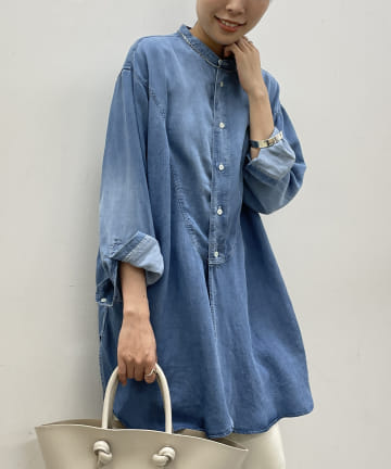 【TICCA /ティッカ】ビブヨークデニムチュニック