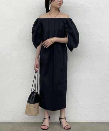 【TELA/テラ】 オフショルドレス