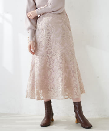 natural couture(ナチュラルクチュール) オリエンタル刺繍スカート