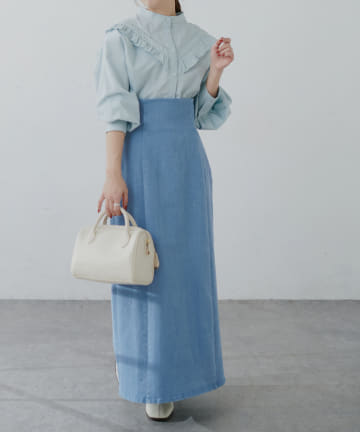 natural couture(ナチュラルクチュール) 【2サイズ展開】美シルエットなハイウエストタイトスカート