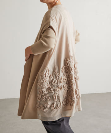 テープ刺繍ロングハオリ