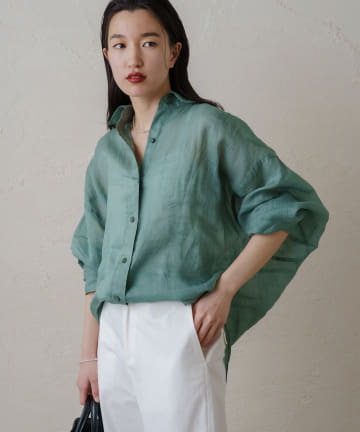 リネンオーバーシャツ