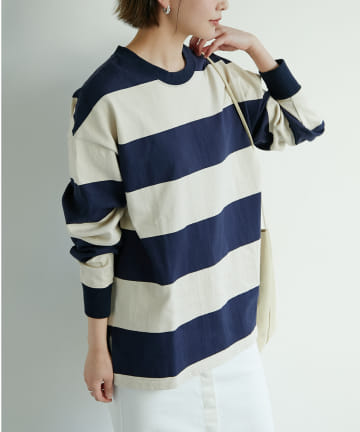 【INSCRIRE】ボーダーロングスリーブTシャツ/別注