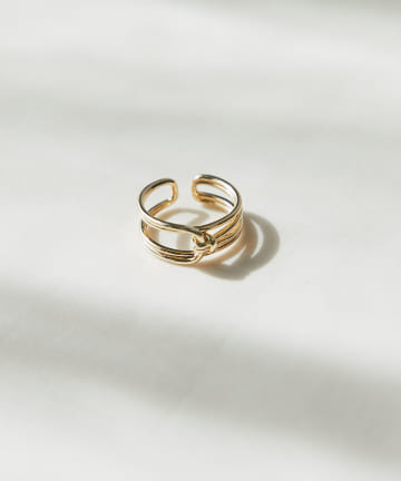 【存在感がある】結び目リング