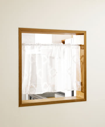 サークル柄カフェカーテン