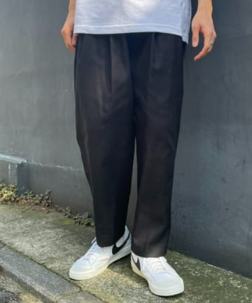 去年大人気だった快適パンツ！綿麻プリペラタックスラックス