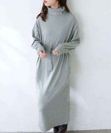 NICE CLAUP / OLIVE des OLIVE OUTLET(ナイスクラップ  / オリーブ デ オリーブ アウトレット) ＭＡＹＵＫＯさんコラボお上品ニットワンピース