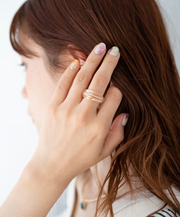 【GOLDY】メタルインレジンRING