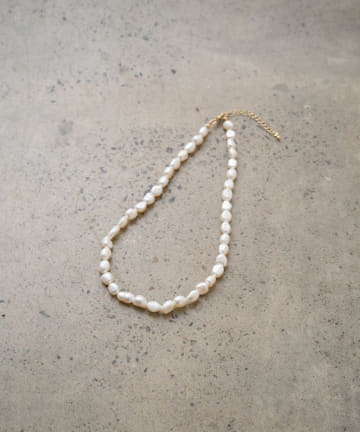 【GALENA】淡水パールランダムネックレス