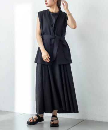 OUTLET(アウトレット) 【mystic】BACKクロスワンピース