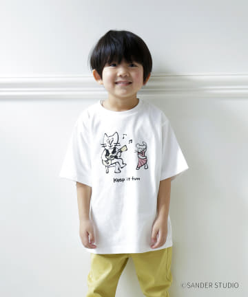 3COINS(スリーコインズ) 【TUDUKU】オーガニックコットンKIDSTシャツ：130cm