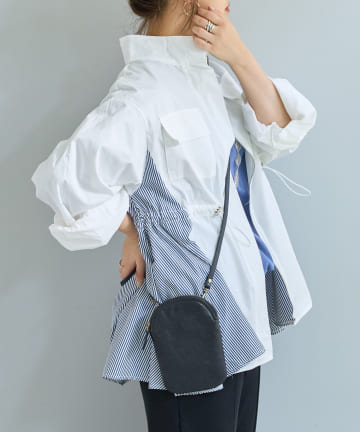 Pal collection(パルコレクション) 《羽織るだけでこなれ感》サイド切替シャツジャケット