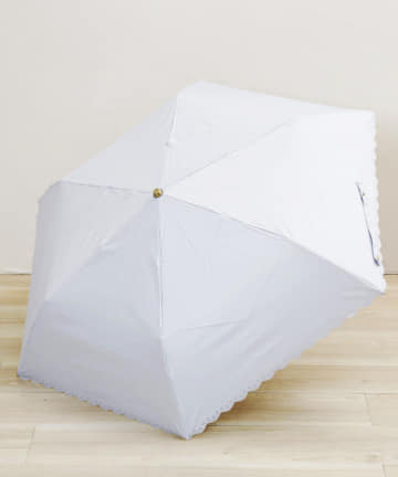 salut!(サリュ) 日傘折フラワーヒートカット（アイボリー）