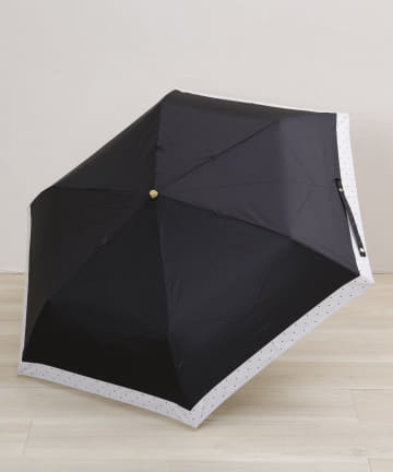 salut!(サリュ) 日傘折バイカラーピンドット（ブラック）