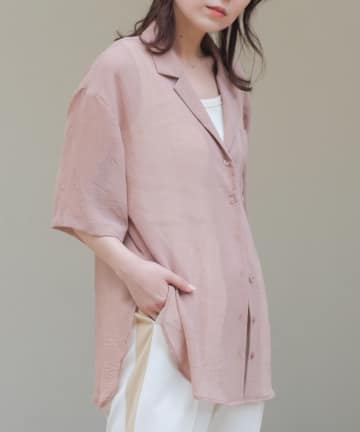 OUTLET(アウトレット) 【Kastane】クラッシュ加工シアーシャツ