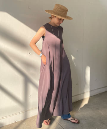 フィブリルカノコフレアワンピース