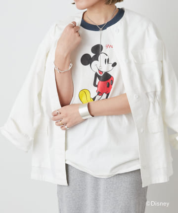 Omekashi(オメカシ) GOOD ROCK SPEED Disney リンガーTシャツ