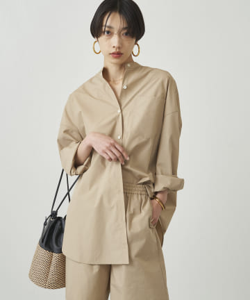 バンドカラーシャツ