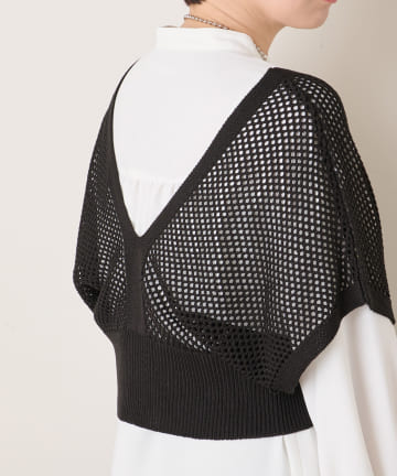 NICE CLAUP / OLIVE des OLIVE OUTLET(ナイスクラップ  / オリーブ デ オリーブ アウトレット) メッシュ編みビスチェ