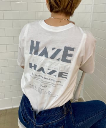 両面デザインプリント、HAZE Tee