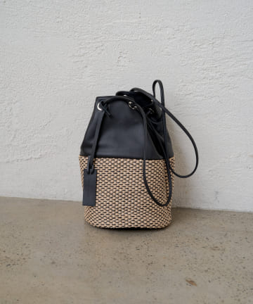 【MARCO MASI/マルコマージ】雑材コンビ巾着BAG