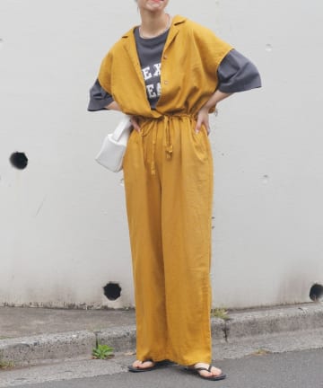 CIAOPANIC TYPY(チャオパニックティピー) リネンレーヨンオールインワン