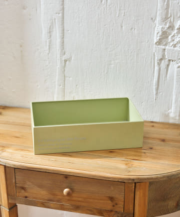 salut!(サリュ) ブリキボックスワイド（グリーン）