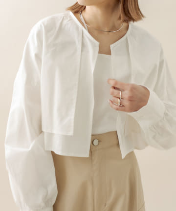 [mline] ショートシャツジャケット