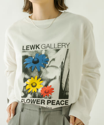 LEWK FLOWER ロングTシャツ