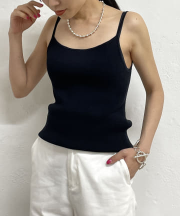 スクエアニットキャミソール