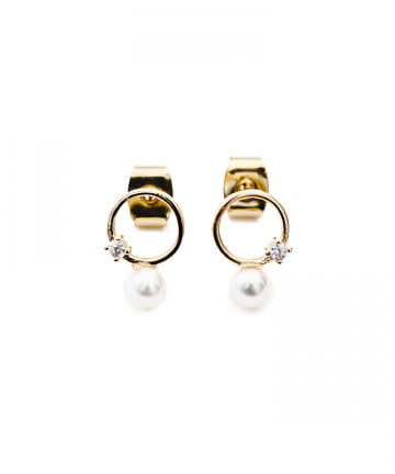 リングパールピアス