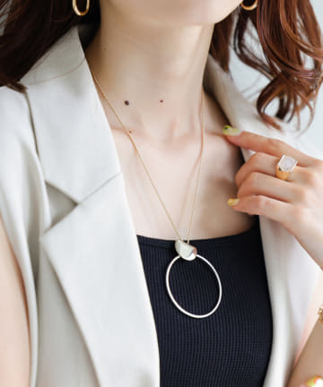 【Erin & Emma】Big Ring Top Neck