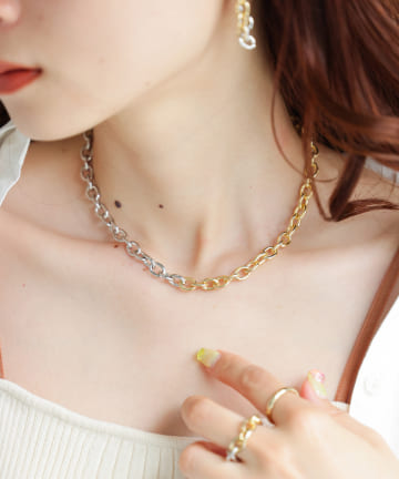【Erin & Emma】Bicolor Chain Neck
