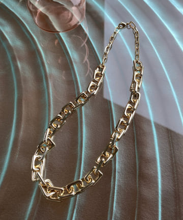 DOUDOU(ドゥドゥ) ミニスクエアチェーンネックレス