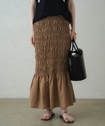 シャーリングマーメイドスカート