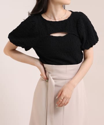 NICE CLAUP / OLIVE des OLIVE OUTLET(ナイスクラップ  / オリーブ デ オリーブ アウトレット) 【one after another】胸あきＴｏｐｓ