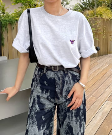 【PAL Tee】バタフライ刺繍Tee