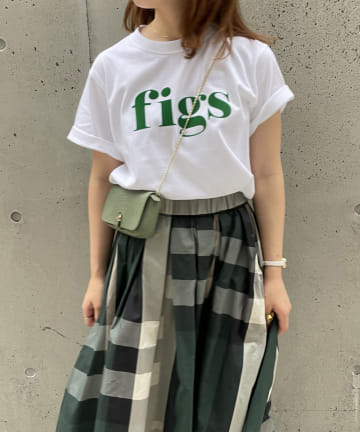 un dix cors(アンディコール) 【大人カジュアルなロゴT】figsフロッキーTシャツ