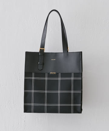 Lui's(ルイス) 【CULLNI】 leather&canvas conbi tote bag